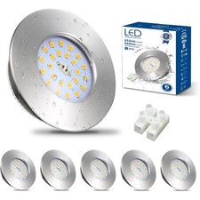 Spot LED Encastrable Extra plat 7W6x Spot Salle de Bain IP44Blanc Neutre 4500...