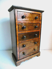 TRÈS BEAU CHIFFONNIER DE POUPÉE ANCIENNE EN ACJAOU - FIN XIXème - Ht 44 cm