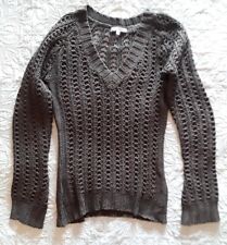 Pull marron en crochet Mim