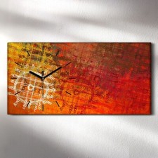 Horloge numerique sur toile