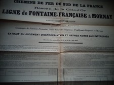 1894 AFFICHE ANCIENNE CHEMIN