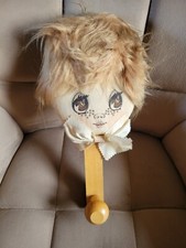 ANCIEN PORTE MANTEAU CHAMBRE ENFANT VINTAGE POUPÉE TISSU VINTAGE 