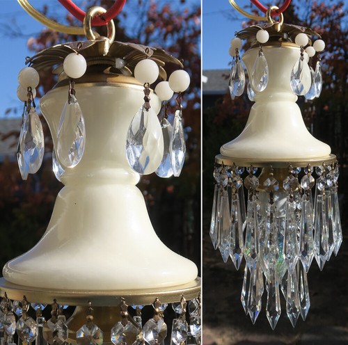 Vintage swag lamp alabaster - vintage,
