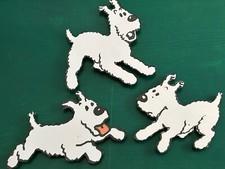 Tintin 3 Magnets Milou en foam board Fridge Magnet Magneet