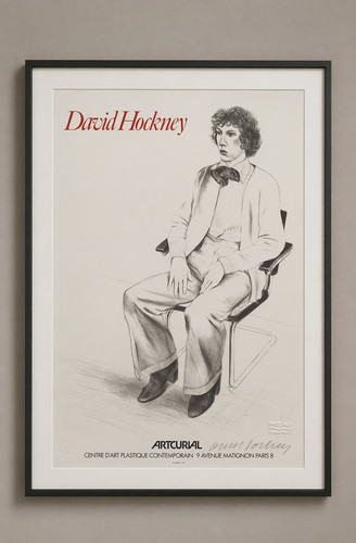 Lithographie david hockney - david,