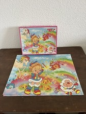 Vintage 80's Puzzle + Poster BLONDINE AU PAYS DE L'ARC-EN-CIEL RAINBOW BRITE MB