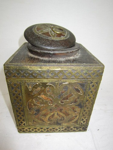 Ancienne boite thé bois - ancienne,
