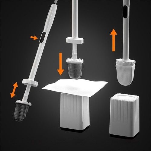 Brosse toilette longue - de,