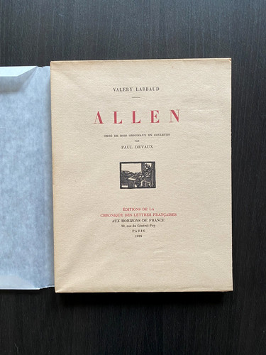 Valery larbaud allen 1929 - larbaud., allen.