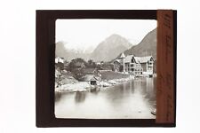 Boholmen Norvège Norway Plaque de Projection Lanterne Magique Vintage