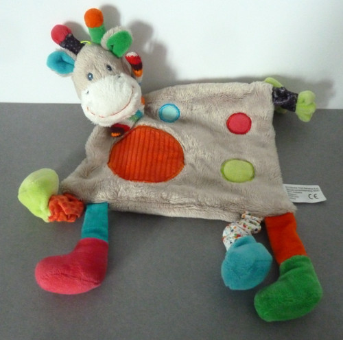 C12 doudou plat girafe zoe - plat,