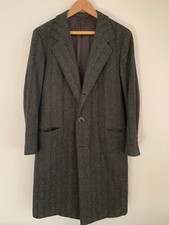 Bespoke G. Marino Firenze Grey Herringbone Coat - 36​/​46R