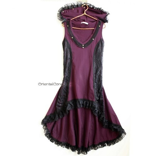 Robe évasée déformée - , en