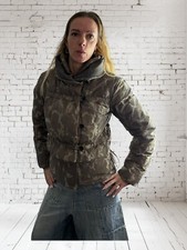 Magnifique  doudoune marron imprimé Harbourg Bridge  Marithé et François Girbaud