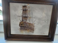 tableau ancien marine T