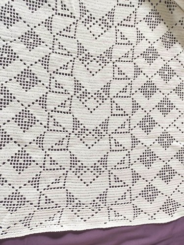 Dessus lit crochet - dessus,