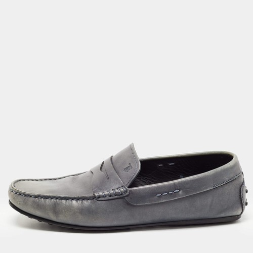 Mocassins tods cuir gris - mocassins,