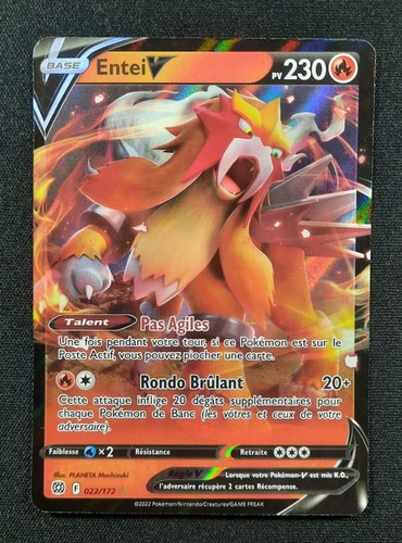 Carte pokémon entei v ultra - pokémon,