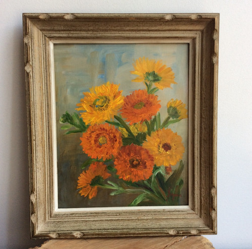 Tableau bouquet fleurs - tableau,