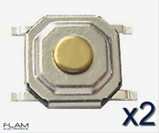 Lot de 2 micro-switch rupteur 5x5x1,5mm / 2x button Switch Touch Contact