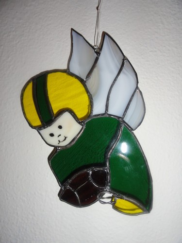Green and gold stained - gold, glass