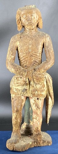 Christ colonne bois - christ,
