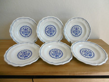 SIX ASSIETTES CREUSES FAIENCE