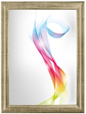 FRAMO Cadre photo Bois Titangold Or 36x10 cm à 36x150 cm, avec verre acrylique