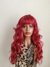 Perruque Bouclée Rouge 26 Pouces avec Frange – Cosplay - Shylodiva
