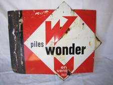 PLAQUE EMAILLEES PILE W WONDER