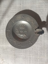 Cendrier  en étain Hermite Bretonne Numéroté Et Poinçonné.