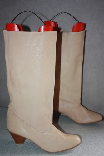 Bottes cuir très - mi,