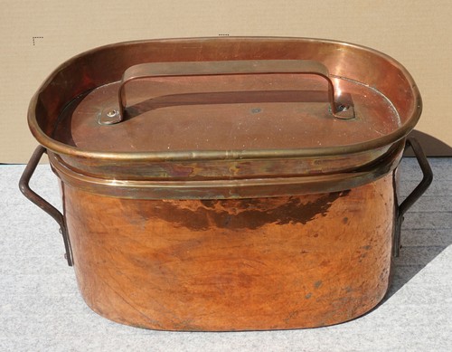 Daubière ancienne cuivre xixe - cuivre,