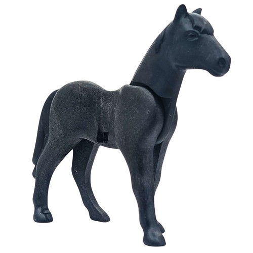 Playmobil cheval noir écurie