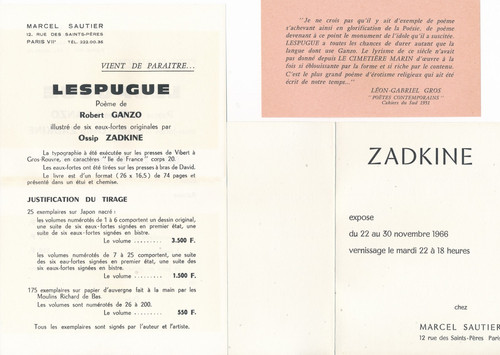 Sculpteur ossip zadkine paris - sculpteur,