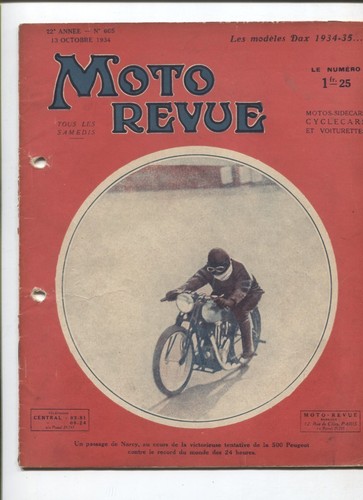 Moto revue 605 - revue,