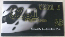 SALEEN S281 V8 MUSTANG Catalogue Brochure Folder Prospekt Documentation Dépliant