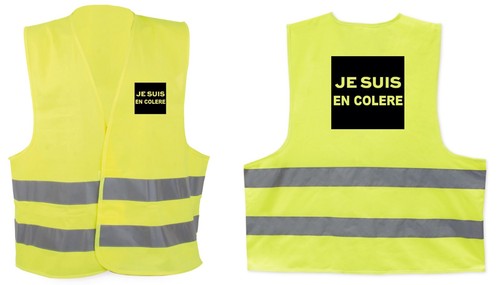 Gilet jaune sécurité - je, suis