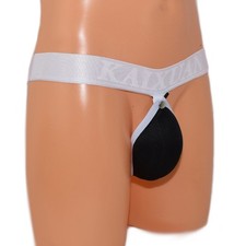 Slip pour homme avec ceinture large et poche à ouvrir (M)