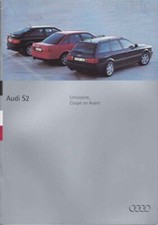 Catalogue Brochure Audi S2 / Avant / Coupé S2 07/1994 Belgique en flamand vlaams
