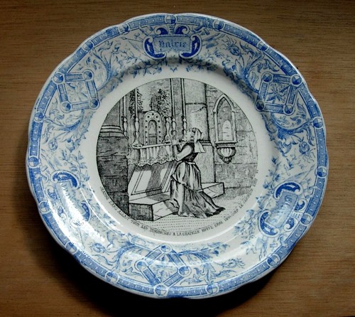 Assiette parlante jeanne arc - assiette,