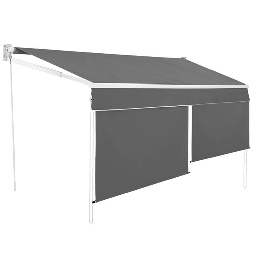 Store banne manuel 4x3 gris - store,