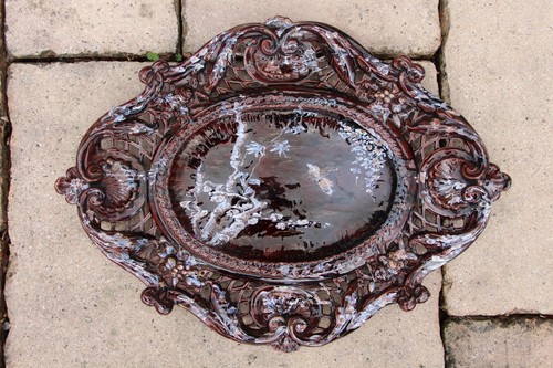 Grand plat faïence de - plat,