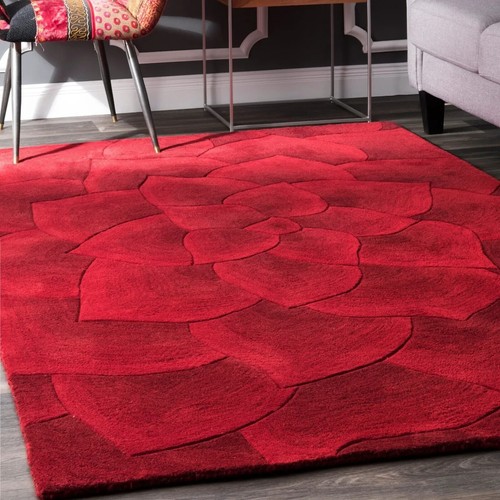 Tapis rose rouge - , à