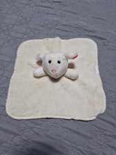 doudou plat mouton crème nez rose TOMAWAK