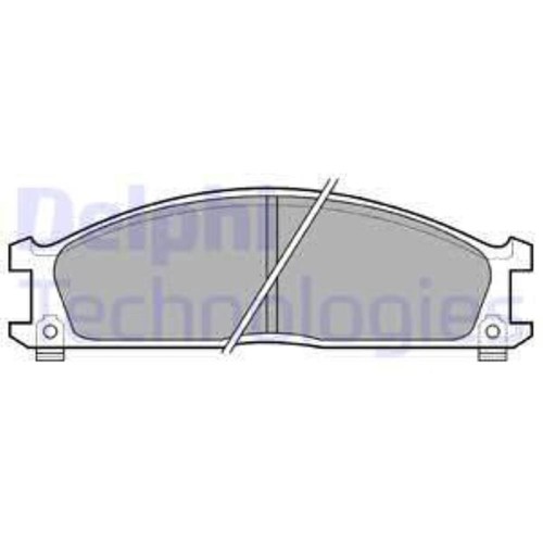 Delphi plaquettes frein - de,