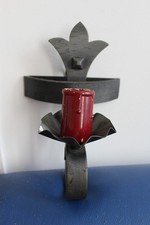 APPLIQUE EN FER FORGE NOIR ELECTRIFIEE