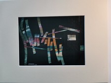 huile sur carton /abstrait