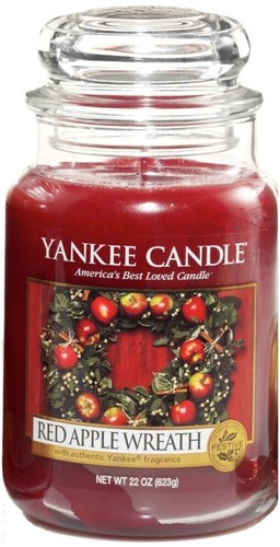 Yankee candle red - candle, apple
