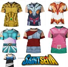 Saint Seiya T Shirt Chevalier  Zodiaque Cosplay Manche Courte Seiyar Ikki Yoga 